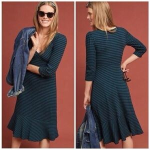 Striped Teal Dress from anthropology